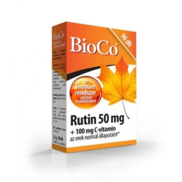 Rutin 50 mg+100 mg c-vitamin kapszula 90 db