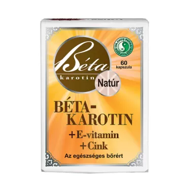 Béta-karotin+e-vitamin+cink kapszula 60 db