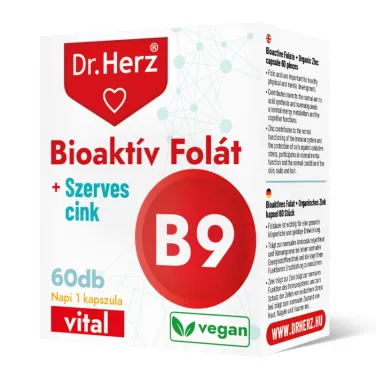 bioaktiv folát+szerves cink kapszula 60db