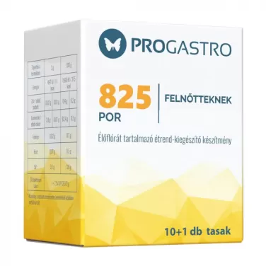825 por felnőtteknek élőflórát tartalmazó étrend-kiegészítő készítmény 10+1 db tasak